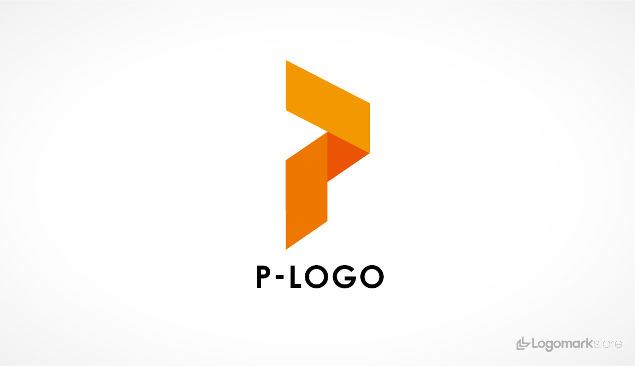 シンプルで立体的なPロゴ
