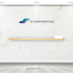 スピーディな立体Sロゴ