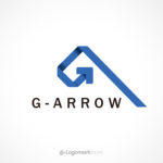 上昇する矢印のGロゴ