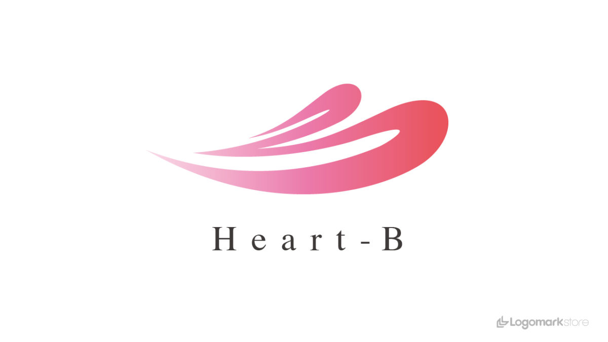 流れるようなハートのBロゴ